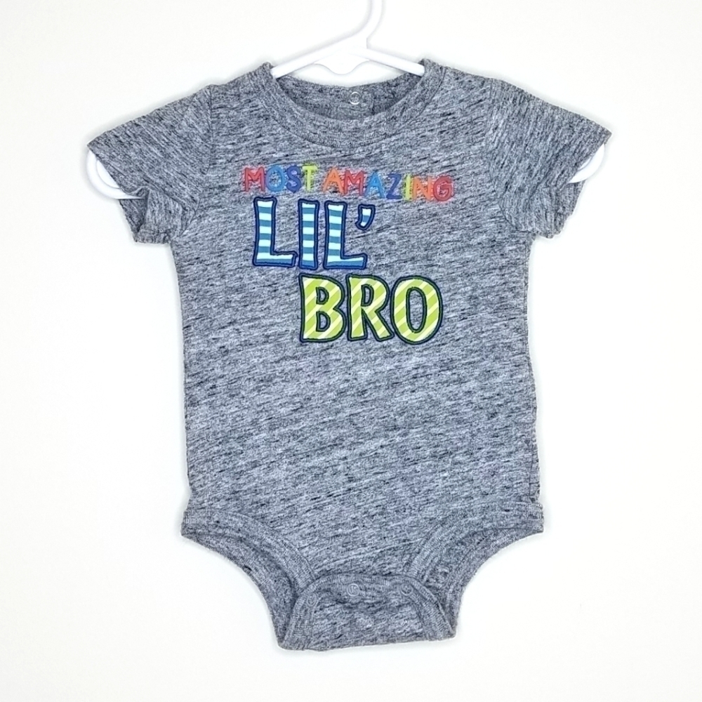 Koala Kids Lil Bro Little Brother Onesie Bodysuit 0-3m